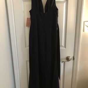 Navy BHLDN formal gown NWT